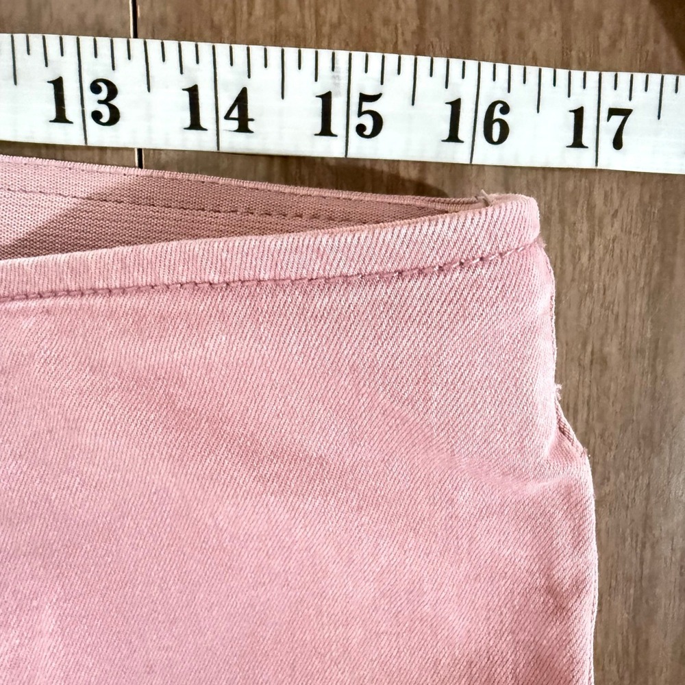 Free People‎ Flare Pants Womens 32 Pink Green Excellent Two Tone Split Leg Bell - Picture 7 of 10